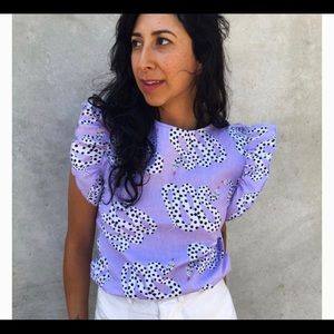 Nooworks Micotti Snake ruffle top